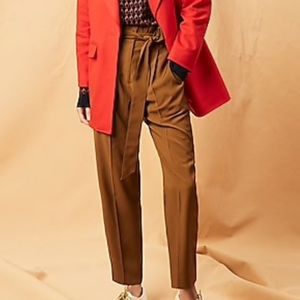 J Crew Paperbag Waist Pants Brown